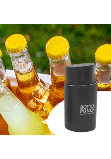 Suntek Piknik Evi İçin Taşınabilir Su Şişesi Kapağı Delme Siyah