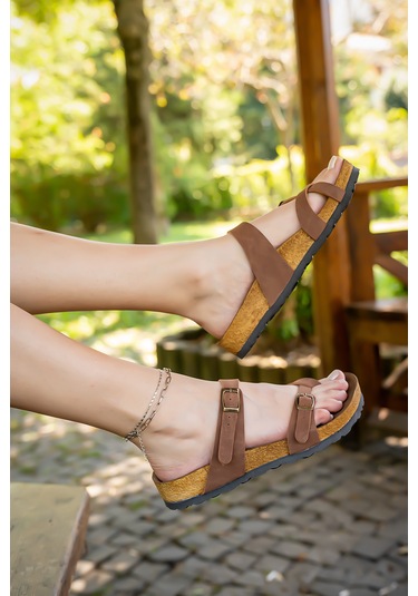 Kadın Taba Triss Parmak Arası Terlik Taba