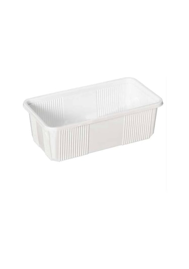 Plastik Dondurma Kabı Beyaz 1000 Gr 50 Adet