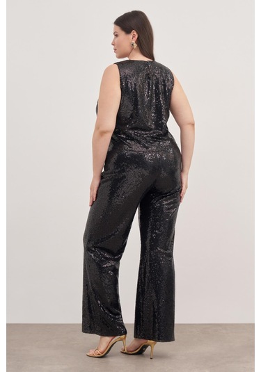 Astarlı Payetli Top-3348 Siyah