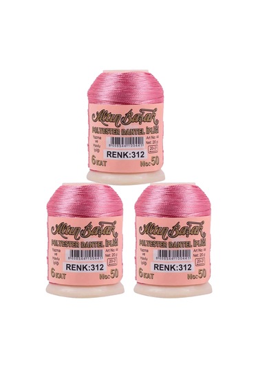 3 Adet Altınbaşak Oya Ve Dantel İpi 20 Gr - Royaleks - No: 600 - 312 - 363