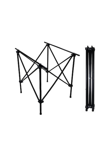 Gray Wolf Alüminyum Deluxe Katlanır Kamp Masası Taşıma Çantalı Alm102 Siyah