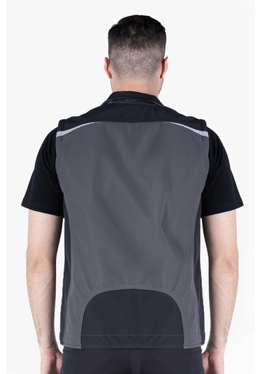 Softshell Yelek Gri - Siyah