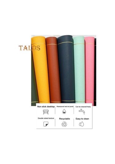 Koyu Mavi Yalıtım Pedi Kolay Temiz Suni Deri Placemat Ev Mutfak İçin Isıya Dayanıklı Masa Koruma Mat Koyu Mavi