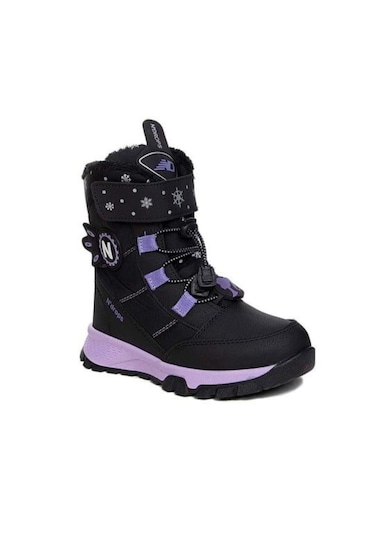 Viktorya Kız Çocuk Bot Siyah - Lila