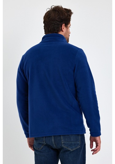 Monox Erkek Outdoor Fermuarlı Polar Ceket 001 Saks