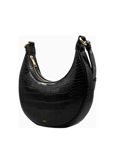 Jw Pei Carly Saddle Bag Vegan Deri Omuz Çantası Siyah - 1. Stil