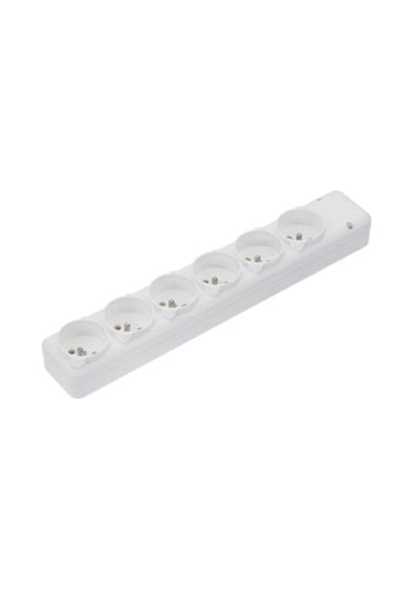 Far F508 ,1-faz 220v/16a Topraklı Dişi 6'lı Priz