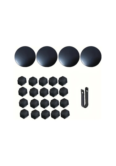 Fastbuy Turcoshop11 24 Adet Tesla Model 3 S Y Jant Kapakları Siyah Kırmızı Logo Uyumlu