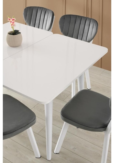 Rüya Elma Mdf Mutfak Masası Sandalye Takımı 60x100