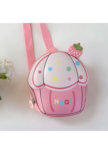 Sevimli Çapraz Kız Erkek Çocuk Cupcake Göğüs Çantası Pembe