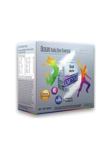 Ocean Daıly One Energy 2X30 Tablet Kofre 2'Li