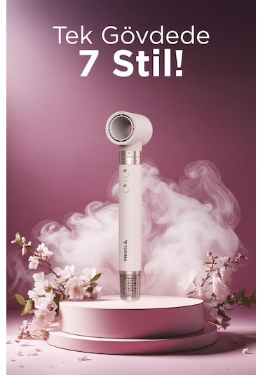 Torima Thd-01 Pembe 7 In 1 Hava Üflemeli Saç Şekillendirici