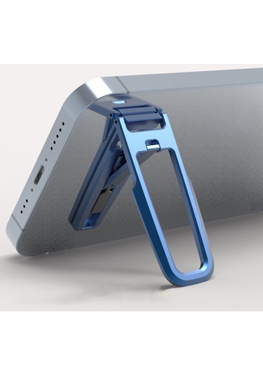 Cbtx Alüminyum Alaşımlı Yapışkan Braket Cep Telefonu Standı Katlanır Kickstand Cep Telefonu Desteği - Gümüş