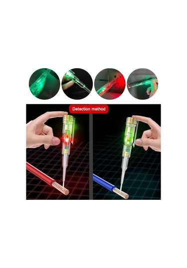 Yifomall Şeffaf Led Voltaj Test Kalemi - Su Geçirmez Ve Darbeye Dayanıklı Elektrik Kontrol Cihazı