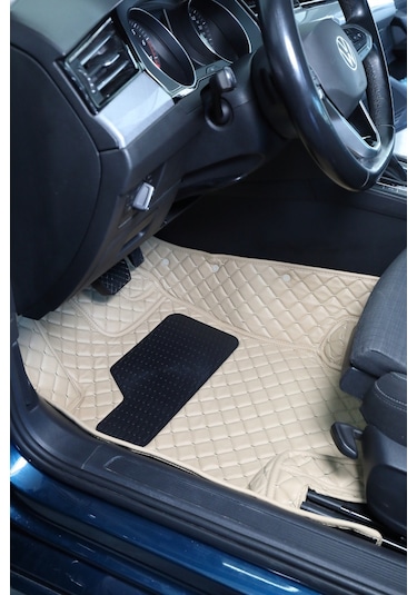Ford Escort Bej-krem Renk 8d Diamond Premium Kaymaz Deri Oto Paspas