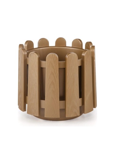 Omnipazar So-is04 İstanbul Dekoratif Yuvarlak Saksı 14,1 Lt No 4 Mocha