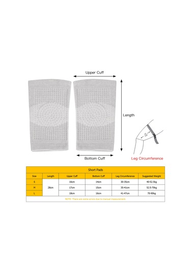 Yaozixa Siyah Nylon-spendeks Otomatik Isıtıcı Knee Pad Kısa Tip L Beden Siyah
