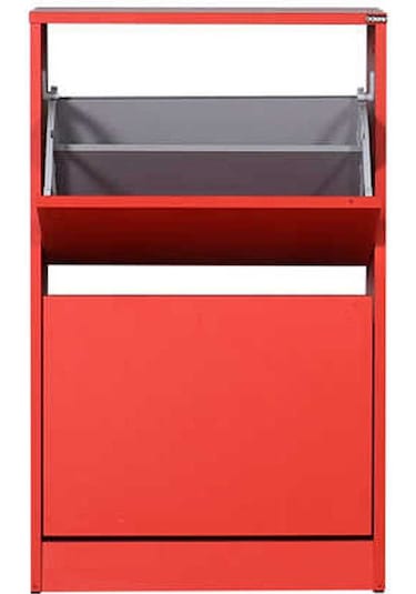 Flat Duo 2 Katlı Ayakkabılık Dolabı - Kırmızı