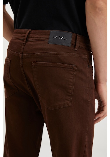 Antonıa Erkek Tappared Fit Boru Paça Kalın Dokulu Esnek Yapılı Magic Denim Kot Acı Kahve Jeans Antonıa Erkek Tappared Fit Boru Paça Kalın Dokulu Esnek Yapılı Magic Denim Kot Acı Kahve Jeans