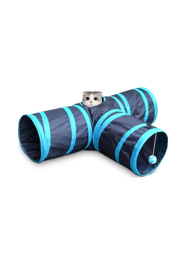 Pawise Üç Kanallı Kedi Tüneli