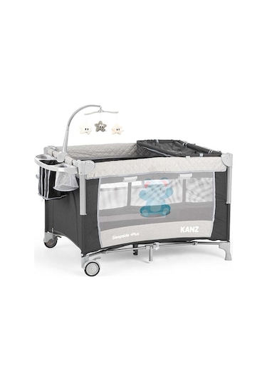 Kanz SleepSide +Plus Park Yatak Siyah