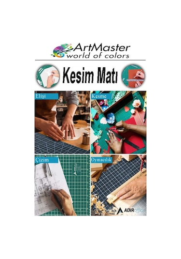 A3 Kesim Matı 2 Adet 30x45 Cm Çift Taraflı Çizim Matı Kesim Altlığı Kesme Madı Kesim Tablası Proje Etkinlik