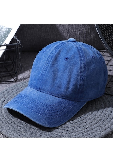Külah Erkek Yıkamalı Yazlık Şapka Ayarlanabilir Beyzbol Cap