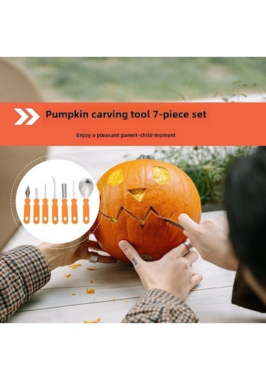 Vkemall Pumpkin Kase Kırıcı Seti, Paslanmaz Çelik Meyve Sebze Dilimleme Aleti, Halloween Dekorasyon Ve Mutfak Dıy Araçları Diğer
