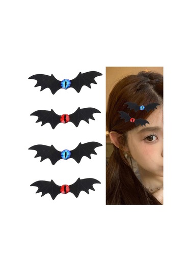 Kızlar İçin Saç Tokaları Gotik Cadılar Bayramı Cosplay Şeytan Kan Diğer