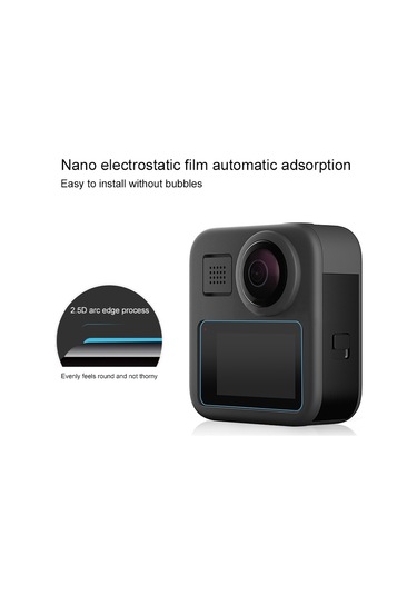 Gopro Max Lcd Ekran Ekran Koruyucu 9h 2.5d Temperli Cam Filmi İçin 2 Adet Puluz