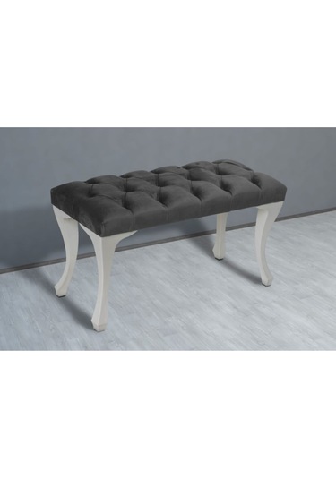 Gri Chester Model Babyface Kumaş Bench&koltuk&tabure&pofuduk Yatak Odası Takımı Ucu&önü Puff