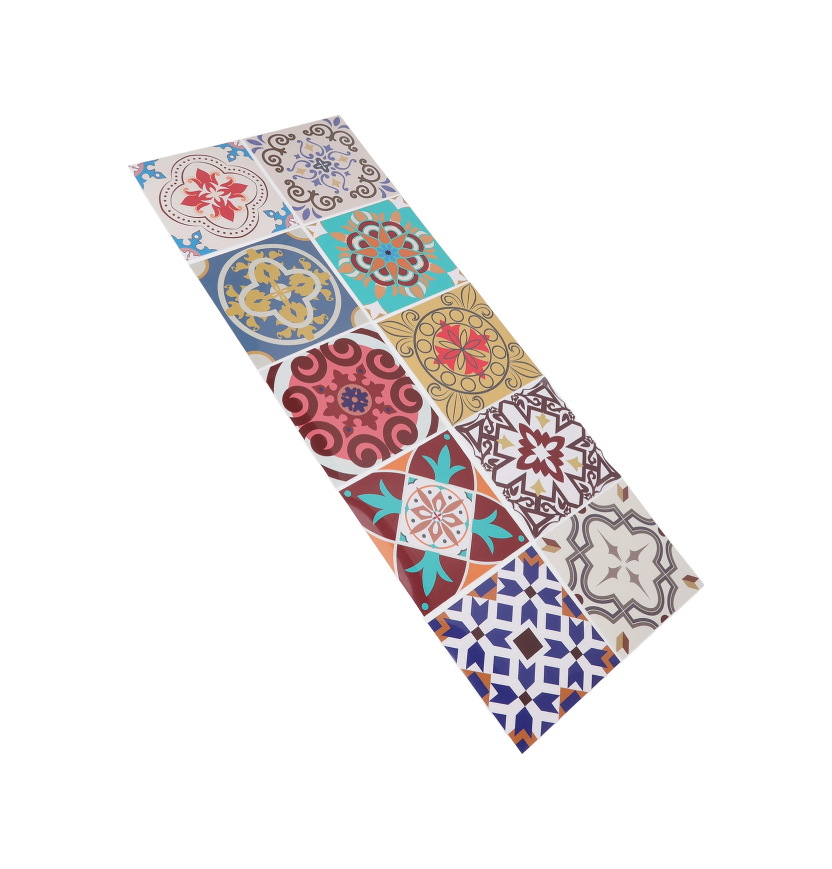 Geeroyoo 10 Adet 15x15cm Pvc Materıalı Suya Dayanıklı Morağ Kurgu Kapı- Duvar- Merdane Stıcker Random Desen Diğer