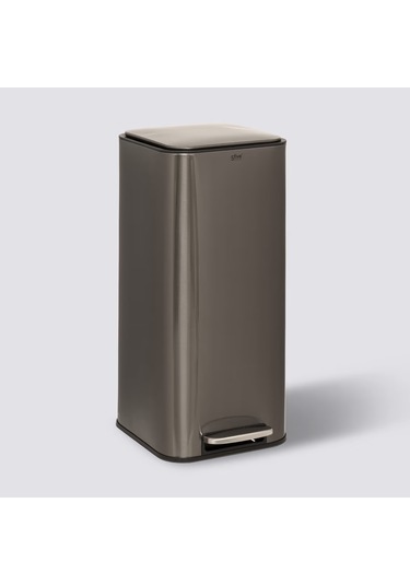 Delta 30 Lt.çöp Kutusu/kare-gri Gri
