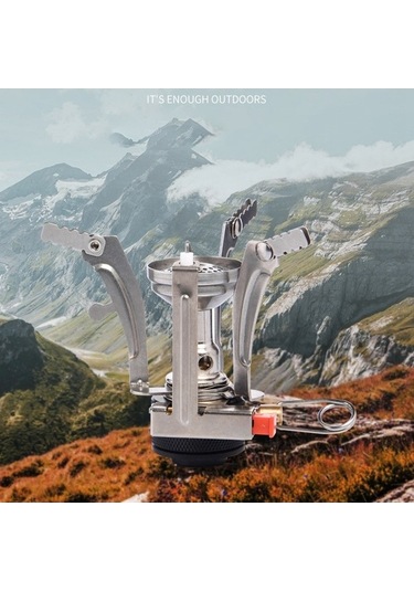 Ganzhoushop W Sobası Mini Lj1400 Katlanır Kamp Gaz Gaz Brülör 3000 Rl Çok Renkli