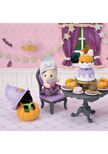 Sylvanian Families Cadılar Bayramı Sürpriz Parti Seti İran Kedisi Kız Smokinli Kedi Bebek Gece Kedi