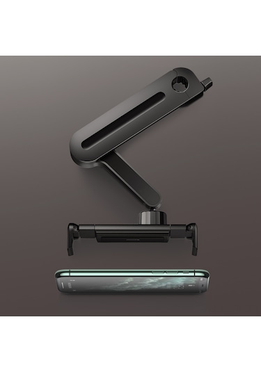 Youmex Baseus Arka Koltuk Telefon Ve Tablet Tutucu, 360 Döner, 4.7-12.3 İnç Uyumlu, Katlanabilir, Siyah Suhz-01