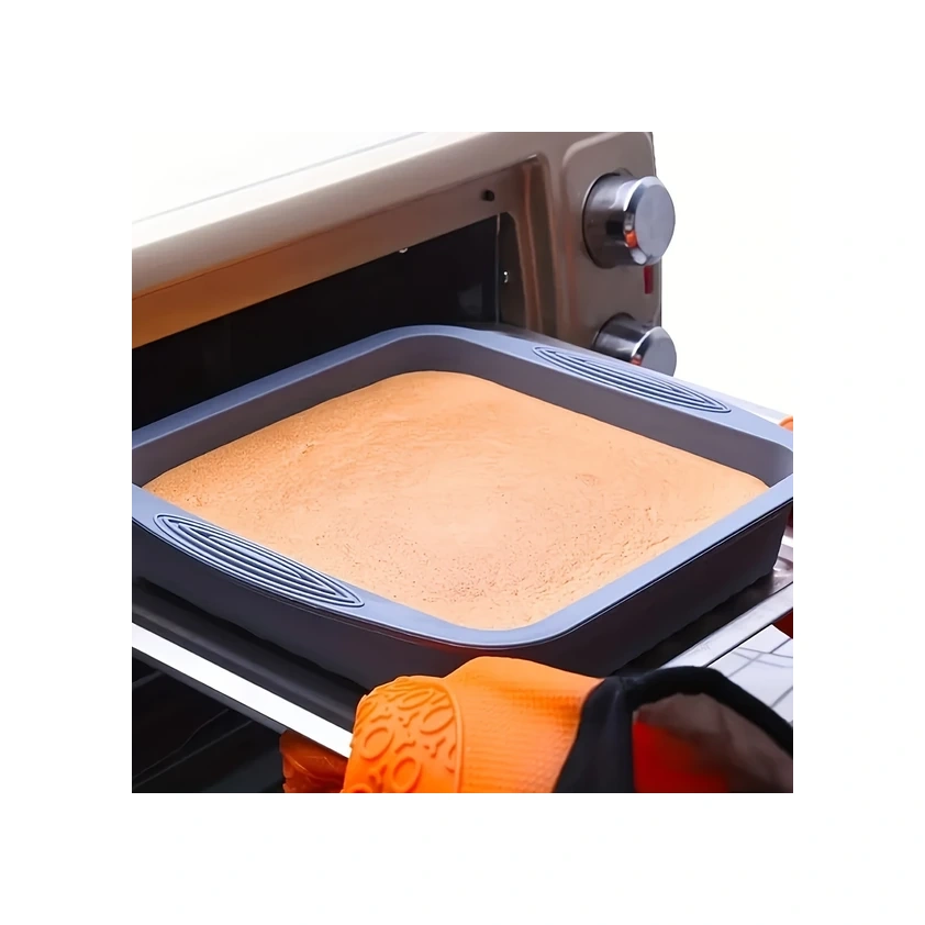 Sunshine011 Gri 1 Adet Yapışmaz Silikon Pişirme Kalıbı: Kek Ekmek Pasta İçin Ev Ve Profesyonel Fırınlar