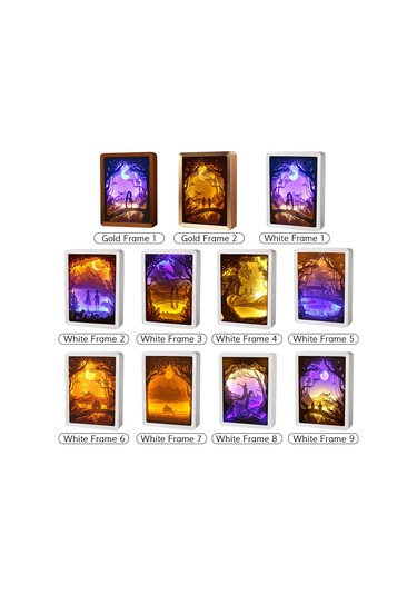 Reedark 3b Kağıt Oyma Gece Lambası - Led Masaüstü Dekoratif Aydınlatma, Hediye Seçenekleri