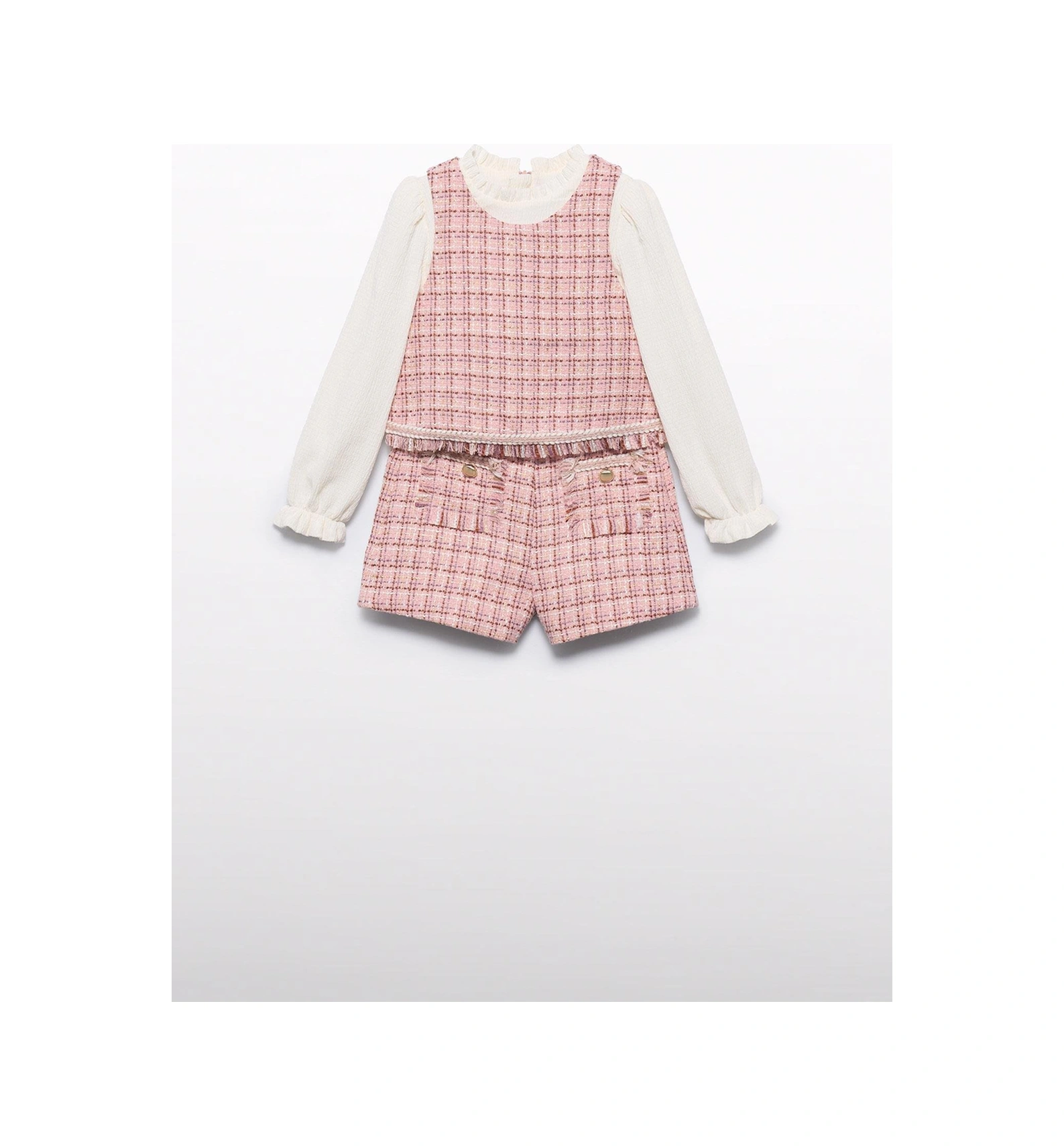 Mayoral Abel&lula Kız Çocuk Kaşe Şort Takım Pembe