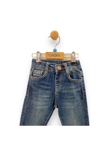 Çikoby Erkek Bebek Kot Pantolon-13808 Mavi