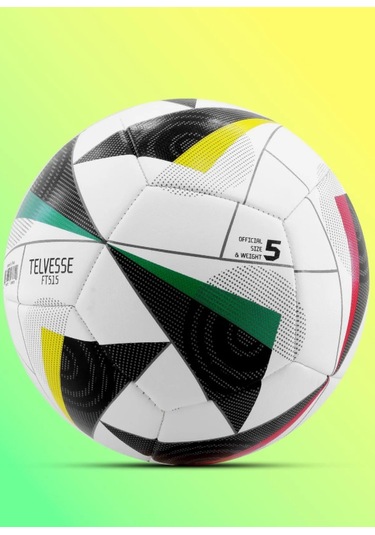 Pompa Hediyeli No:5 Futbol Topu Dayanıklı Tpu Halı Saha Sert Zemin Uyumlu Dikişli Ft515 Çok Renkli