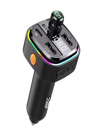Car-in Bluetooth Wireless 3.1a 2usb Tf Kartlı Type-c Rgb Işıklı A