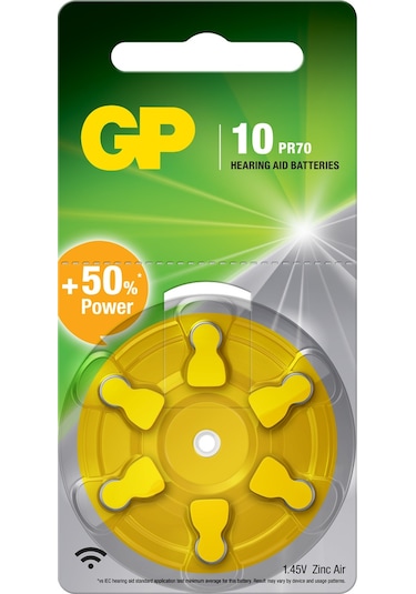 GP ZA10 1.4V 10 Numara Cihaz Pili 6'lı