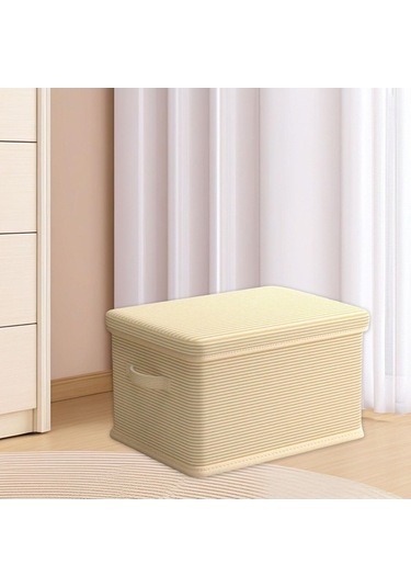 Trendooze Bej Renk Giysi Saklama Konteyneri Çantası Yorgan Yastıklar İçin Bej