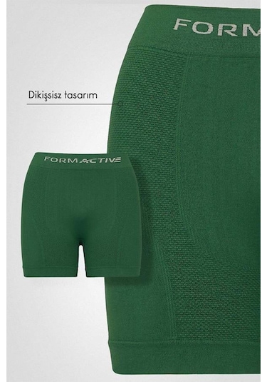 Uniquetrenders Erkek Dikişsiz/seamless Nefes Alabilen Boxer Yeşil