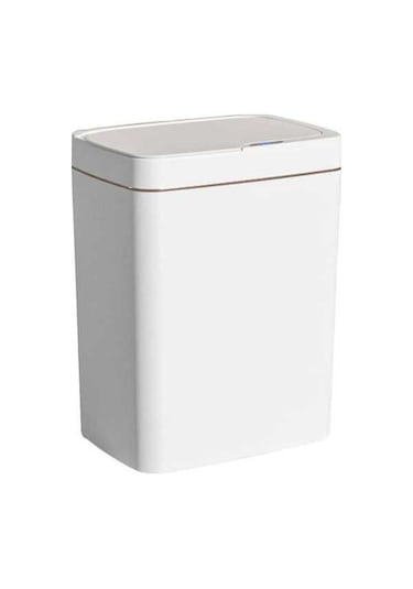 Fastbuy 37 15/18l Akıllı Sensörlü Çöp Kovası, Su Çöp Kovası, Modern Ve Şık Ev Dekoru İçin İдеal, Halka Ve Ofis İçin Uygun Beyaz