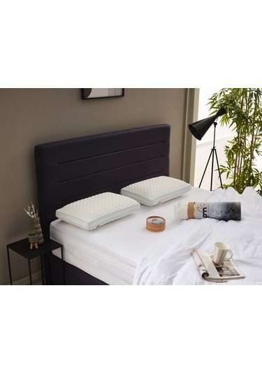 Ortopedik Tombul Visko Yastık - Yaşlanma Karşıtı Collagen Güzellik Yastığı - Kırışıklık Önleyici 1 Adet Çok Renkli