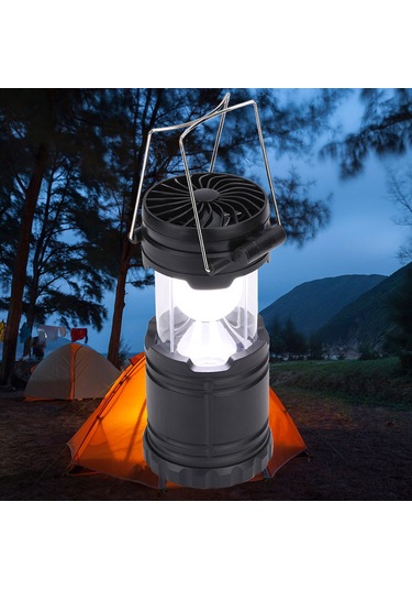 Suofeng Taşınabilir 2'li Kamp Aydınlatma Ve Fanlı Led El Feneri - 250 Lümen, 360 Derece Çok Renkli