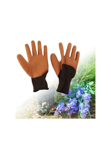 Mufunye Ergonomik Tasarımlı Nemi Emici, Kaymaz Önlü, Çift Taraflı Havalandırmalı Bahçe Ve İş Güvenlik Eldiveni Logosuz